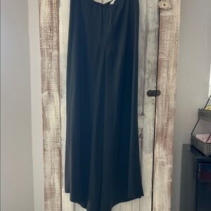 Vintage Silky Black Wide Leg Pants Circa 1985